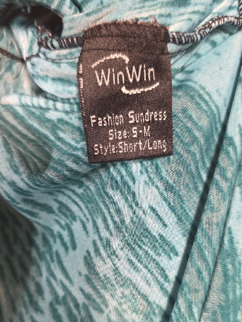 WinWin Teal Floral Midi Dress with Tie Straps - Picture 2 of 4